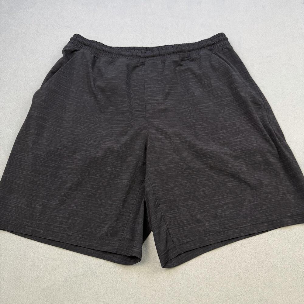 Lululemon Shorts Mens 32 Black Lined 9 Inseam Running Training Athletic Gym